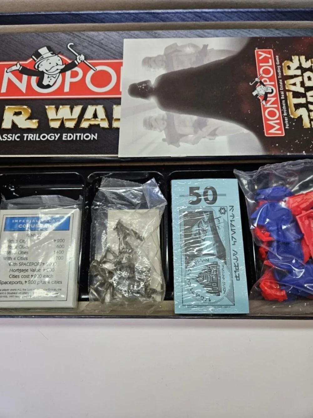 NEW Star Wars Monopoly 1997 Parker Brothers Classic Trilogy Edition NOS